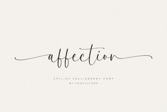 Affection: The Script Font That Elevates Small Business Branding