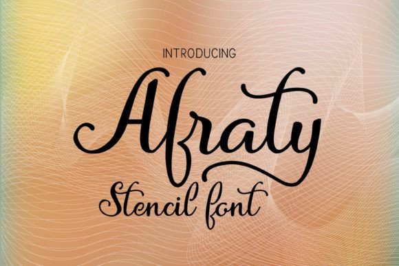 Afraty Stencil: A Modern Script Font That Elevates Brand Identity