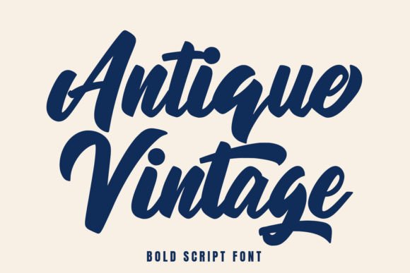 Antique Vintage: A Bold Script Font for Impactful Web Design