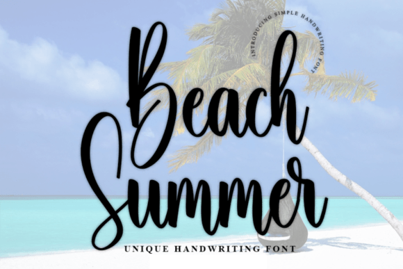 Beach Summer: A Refreshing Handwritten Font for Polished Branding
