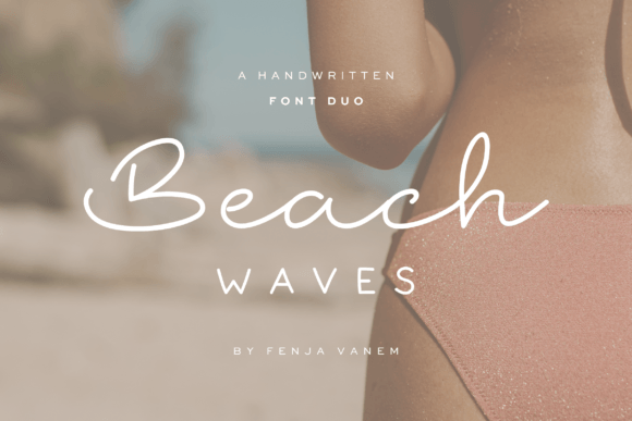 Beach Waves Duo: The Coastal Font That Elevates Campaign Visuals