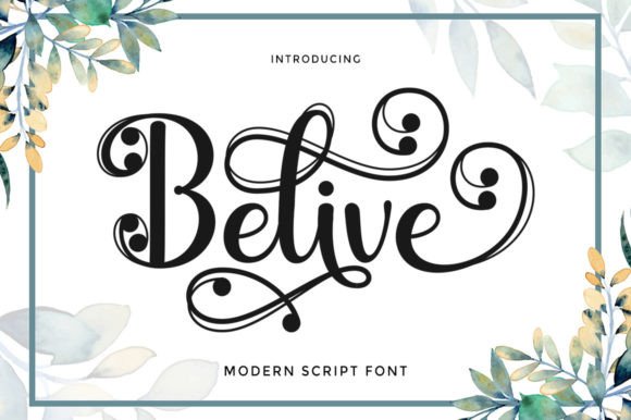 Belive Script: A Font That Elevates Small Business Branding