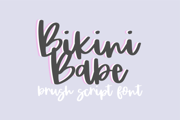 Bikini Babe: A Bouncy Brush Font for Scroll-Stopping Digital Content