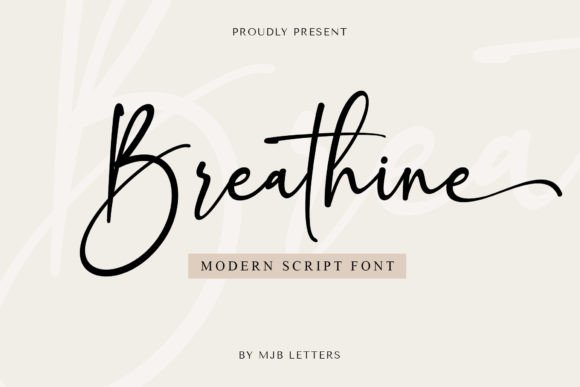 Breathine: A Script Font That Brings Elegance to Branding