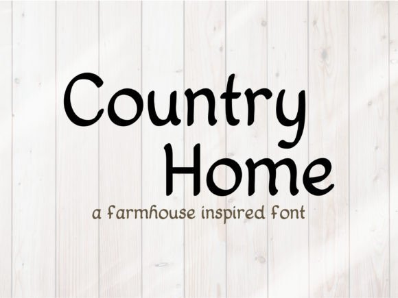 Country Home Font: A Handwritten Typeface for Warm Digital Branding