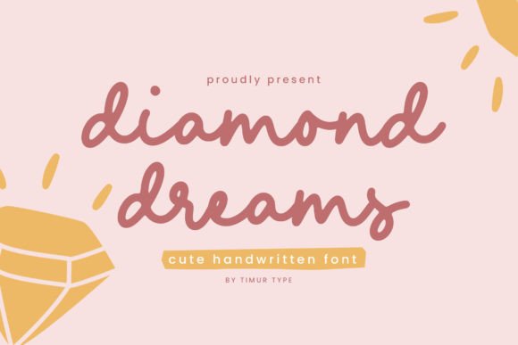 Diamond Dreams: A Handwritten Font That Elevates Brand Identity