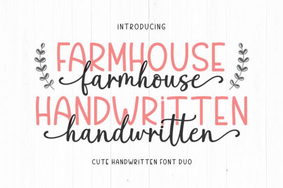 Farmhouse Handwritten: A Charming Font Duo for Branding and Beyond