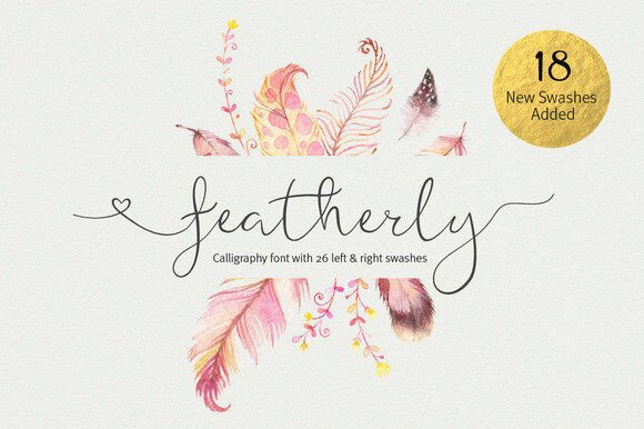Featherly: A Handmade Font That Adds Elegance to Every Craft