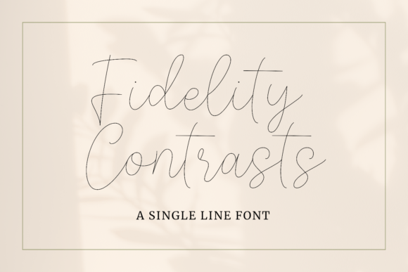 Fidelity Contrasts: A Graceful Script Font for Elegant Branding