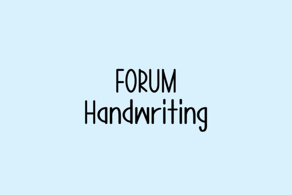 Forum: A Whimsical Handwritten Font for Scroll-Stopping Digital Design