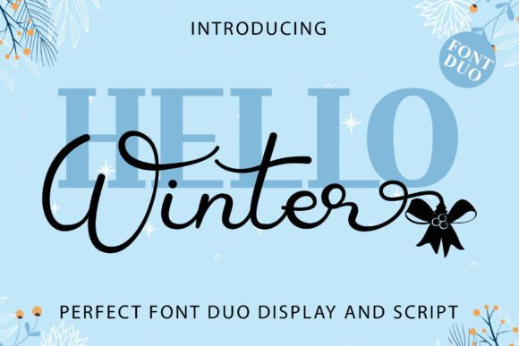 Hello Winter Duo: A Playful Font for Polished Brand Designs