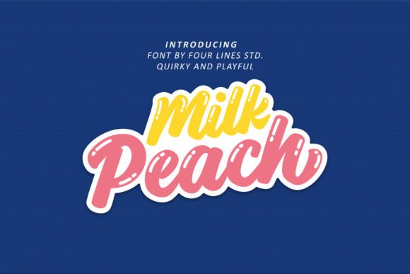 How Milk Peach Font Brought Personality to a Café Branding Project