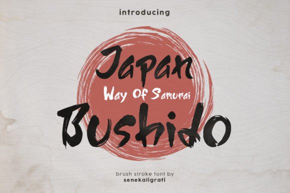 Japan Bushido: A Bold Typography Choice for Campaigns with Cultural Flair