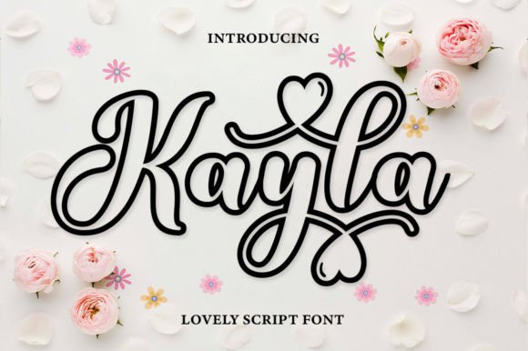 Kayla Outline: A Warm & Versatile Handwritten Font for Brand Designers