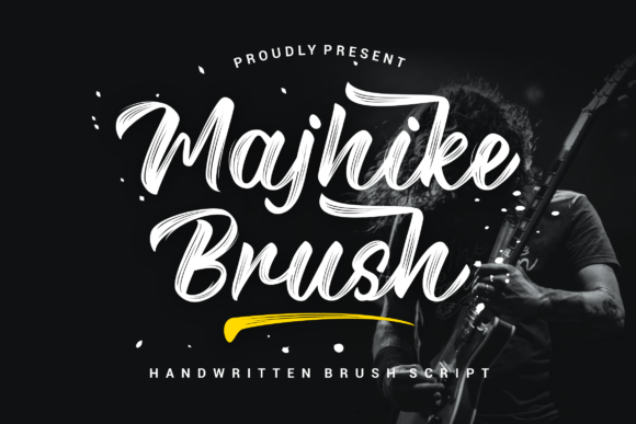 Majhike Brush: A Stylish Handwritten Font for Modern Branding Projects
