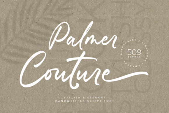 Palmer Couture: A Sophisticated Script Amp Font for Elegant Branding
