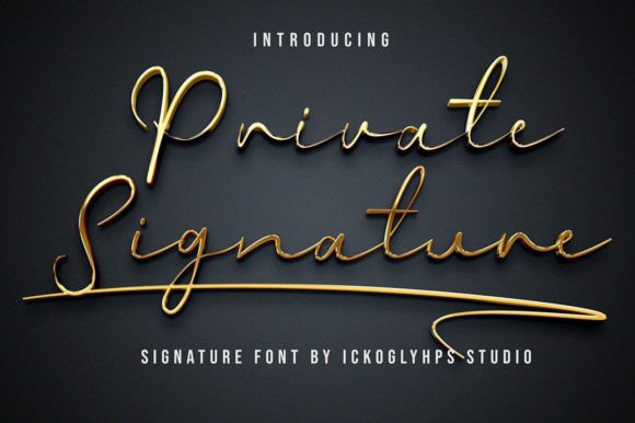Private Signature: A Versatile Handwritten Font for Crafters and Sellers