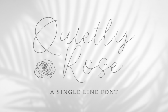Quietly Rose: A Luxurious Handwritten Font for Elegant Editorial Design