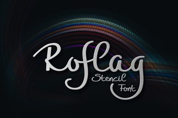 Roflag Stencil: A Bold Script Font for Modern Web and Digital Design
