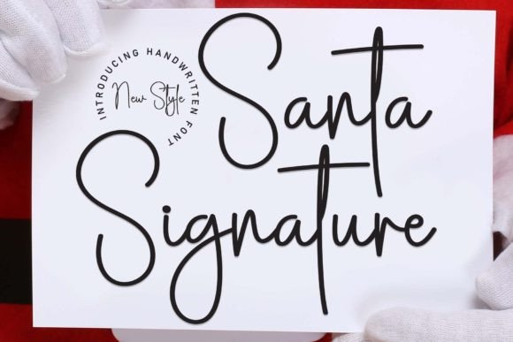 Santa Signature Font: Elevating Editorial Design with Holiday Charm