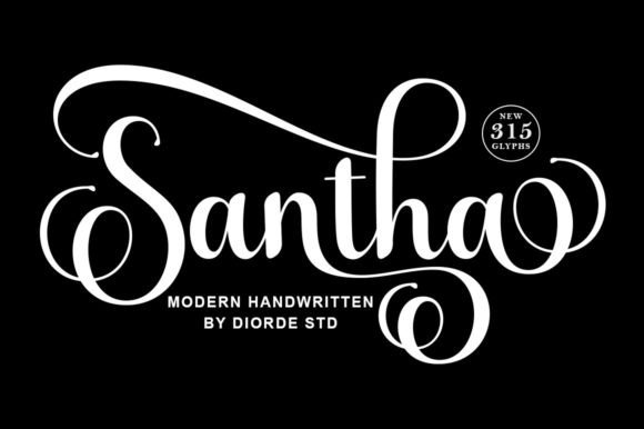 Santha: A Graceful Handwritten Font for Elegant Editorial Design
