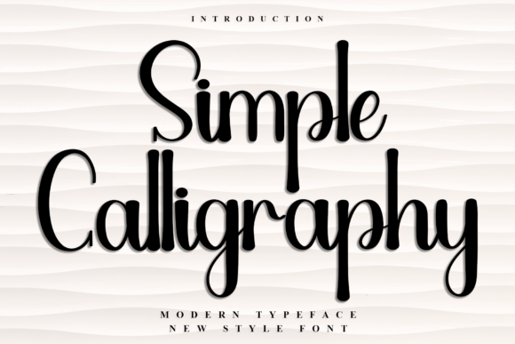Simple Calligraphy Font: Festive Charm for Handmade Brands & Craft Designs