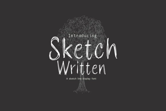 Sketch: A Hand-Drawn Font for Unique Craft and Product Designs
