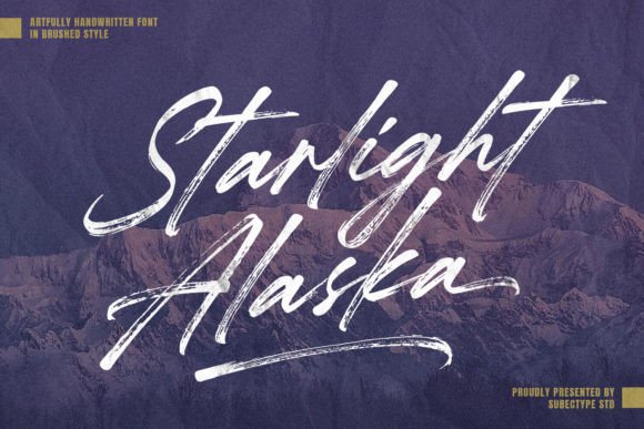 Starlight Alaska: A Handwritten Brush Script Font for Casual, Artistic Branding