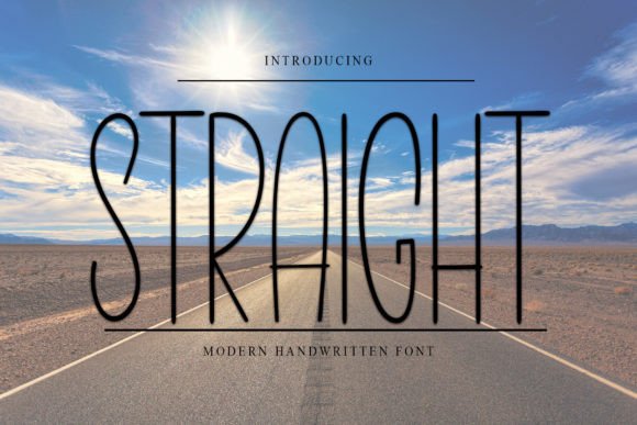 Straight Font: A Designer’s Review of This Stylish Handwritten Typeface