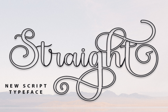 Straight Outline: A Designer’s Take on This Script Amp Font
