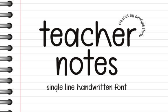 Teacher Notes Font: Adding Playful Charm to Web Design Projects