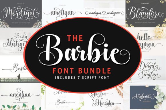 The Barbie Bundle Font: A Crafter’s Dream for Stylish, Commercial Projects