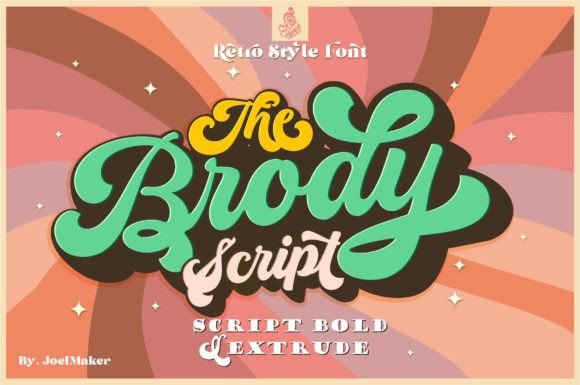 The Brody Script: A Vintage Handwritten Font for Bold Digital Design