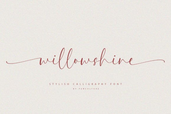 Willowshine: A Modern Calligraphy Font That Elevates Handmade Design